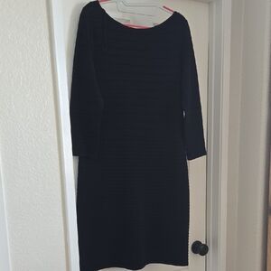 Tiana B. Classic Black Long Sleeve Dress
